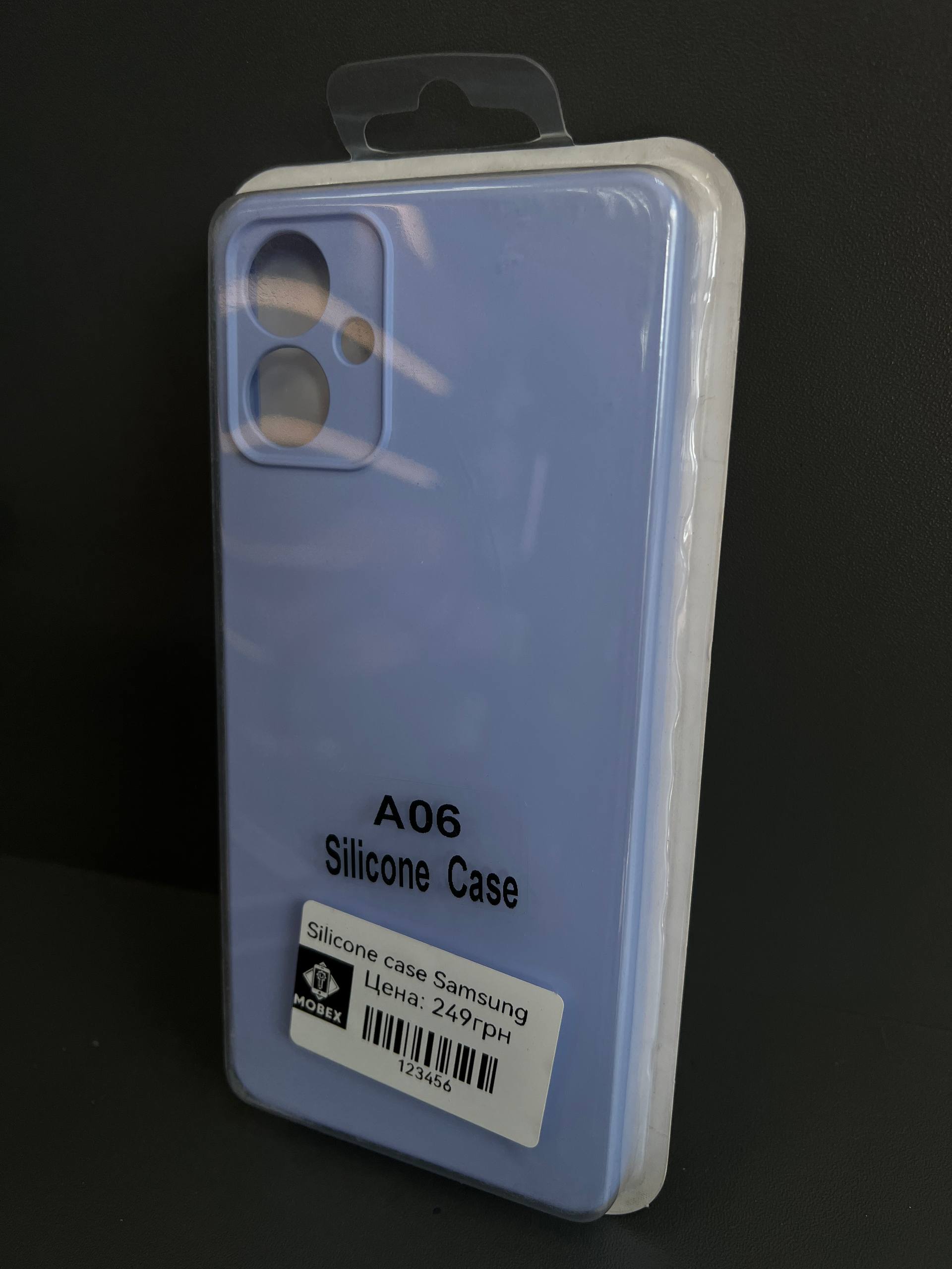 Чохол Silicone Case Samsung Galaxy A06 голубий