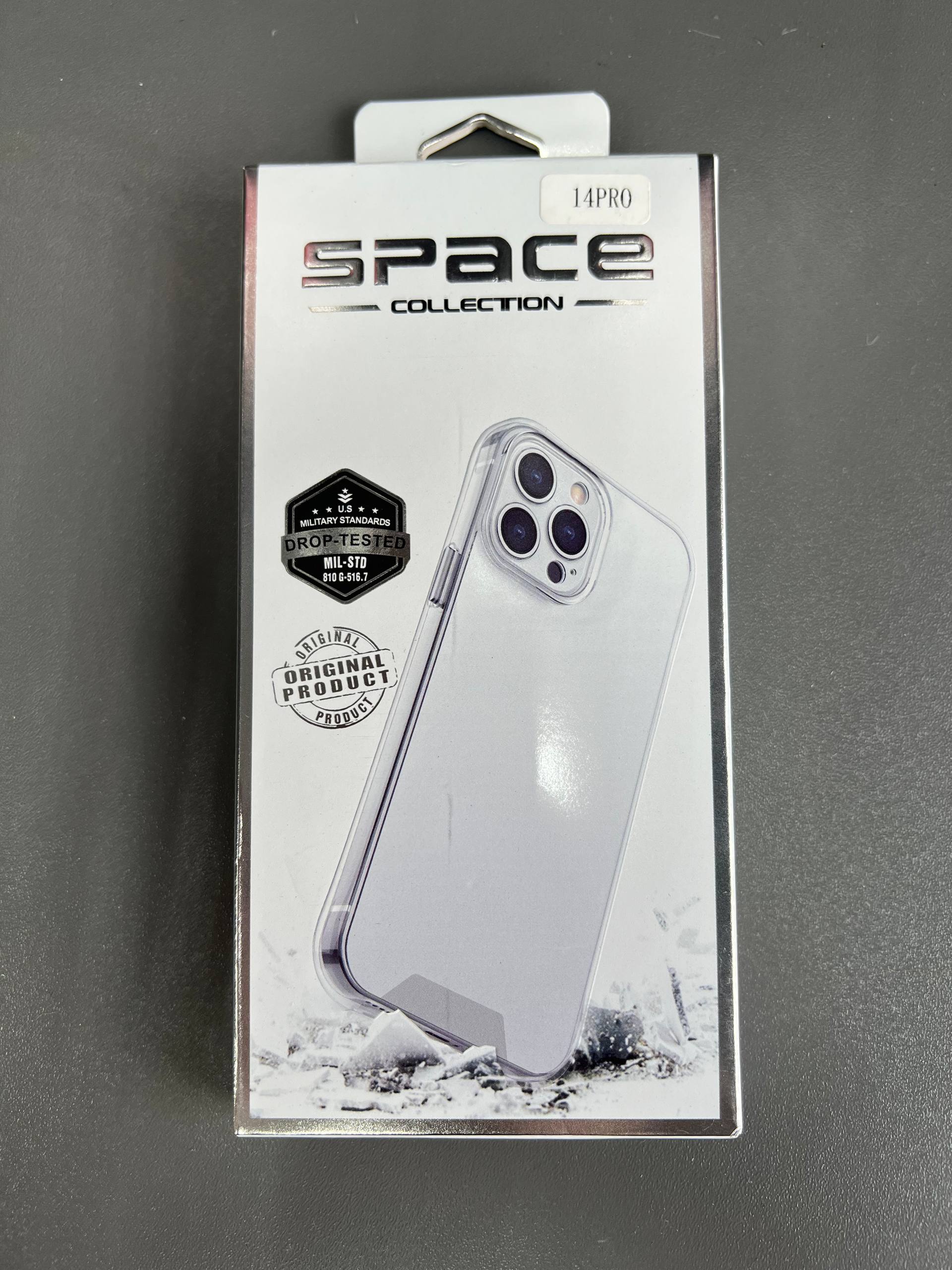 Чохол Space iPhone 14 pro прозорий