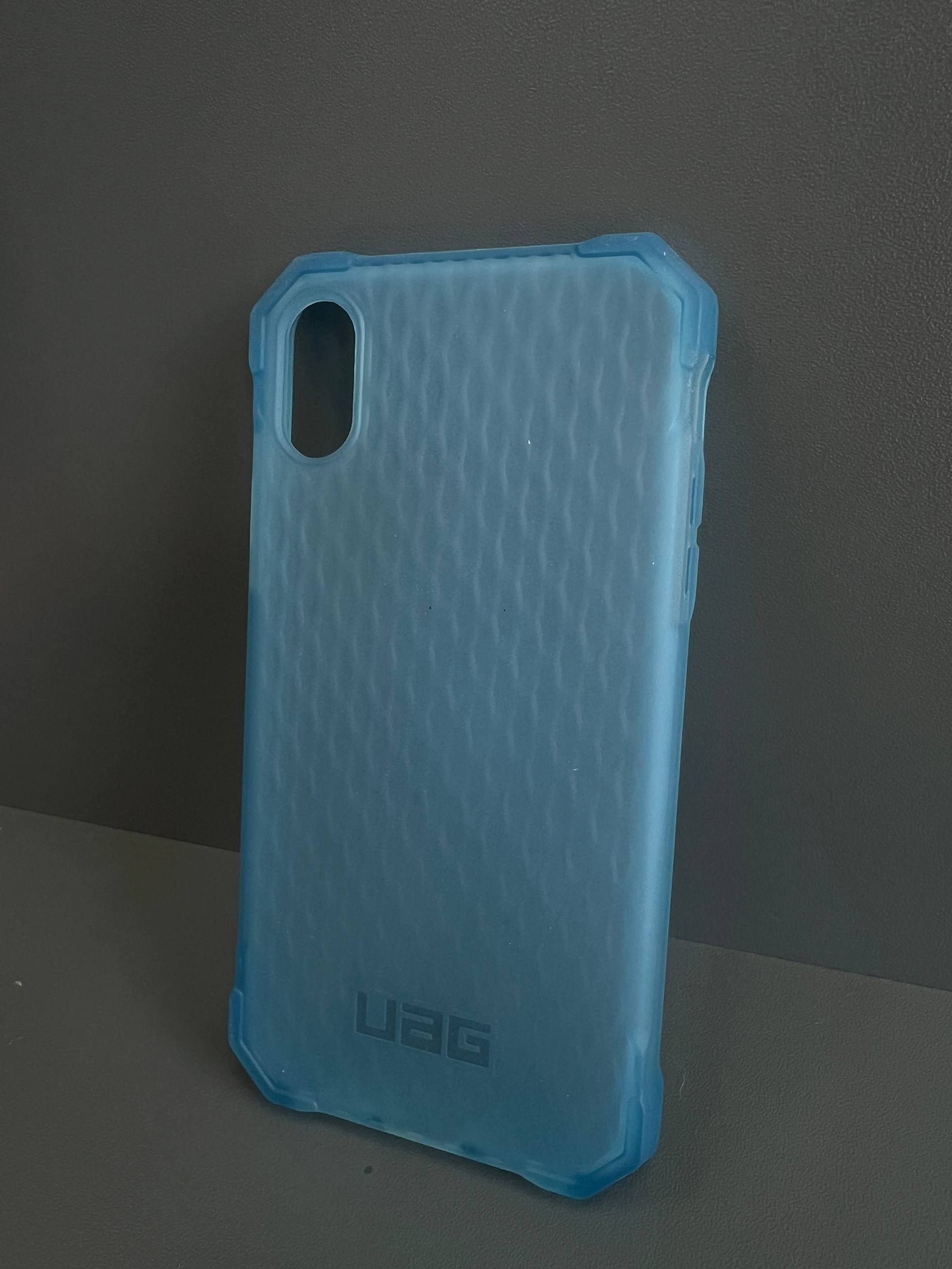 Чохол UAG ударостійкий iPhone XS голубий