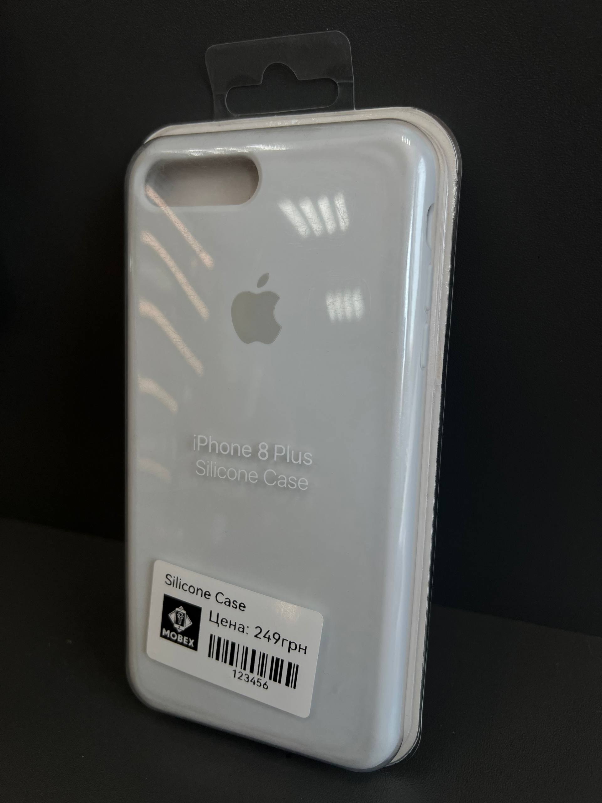 Чохол Silicone Case iPhone 8 plus білий