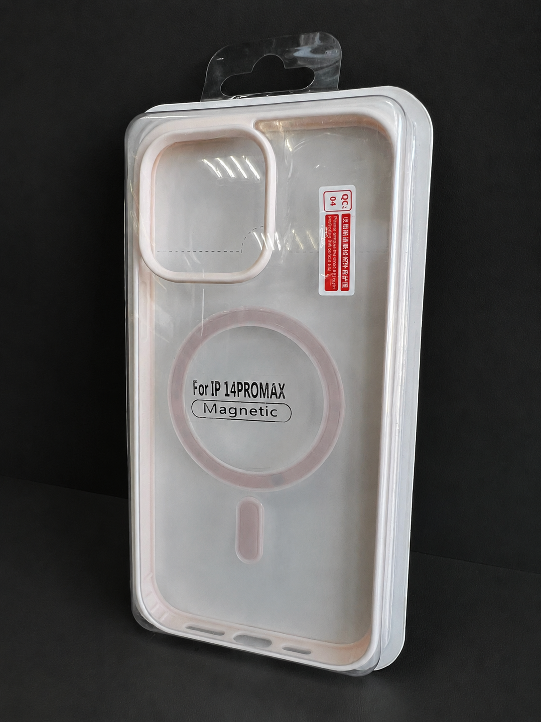 Чохол Silicone MagSafe iPhone 14 pro max рожевий