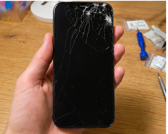 iPhone 12 pro до ремонту: Заміна екрану (oled Hard GX копія)
