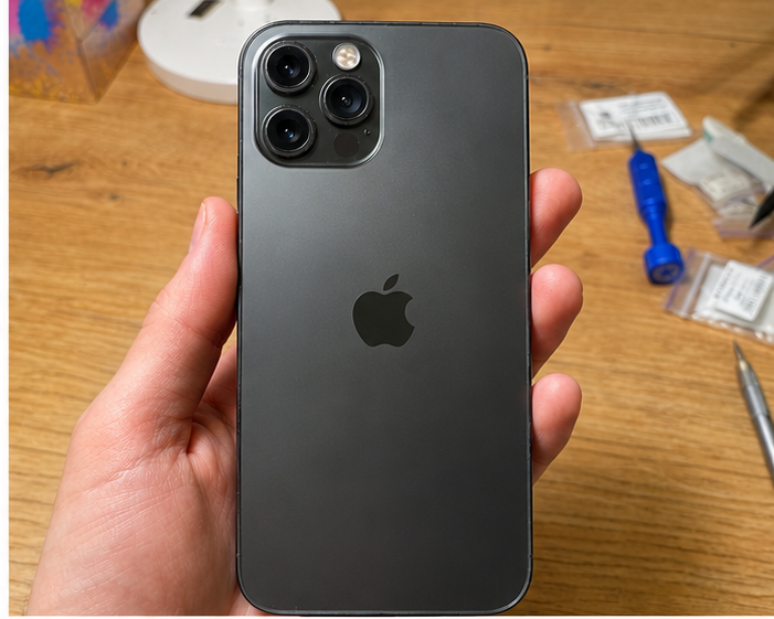 iPhone 12 pro після ремонту: Заміна заднього скла