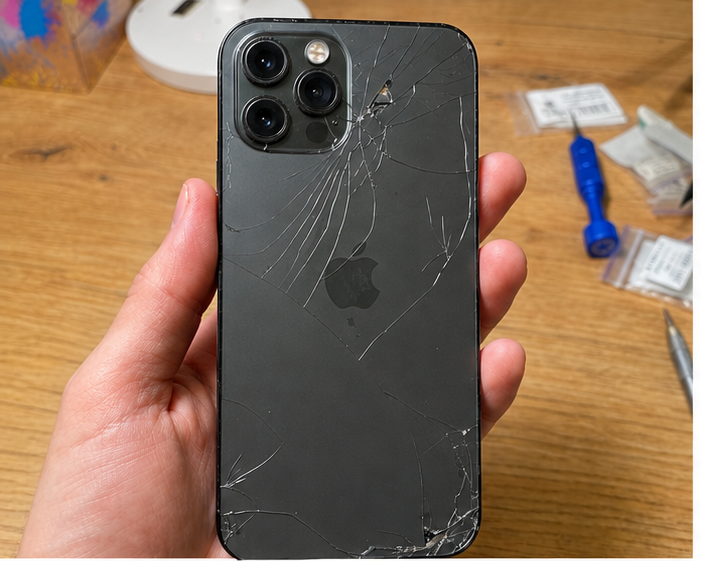iPhone 12 pro до ремонту: Заміна заднього скла